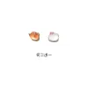 Tiger Rabbit Magnet ear studs, plastic ear clips, 925 pins, plastic pins Specification image